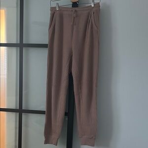 Women’s (Roots) dusty rose Waffle Knit Jogger Pants